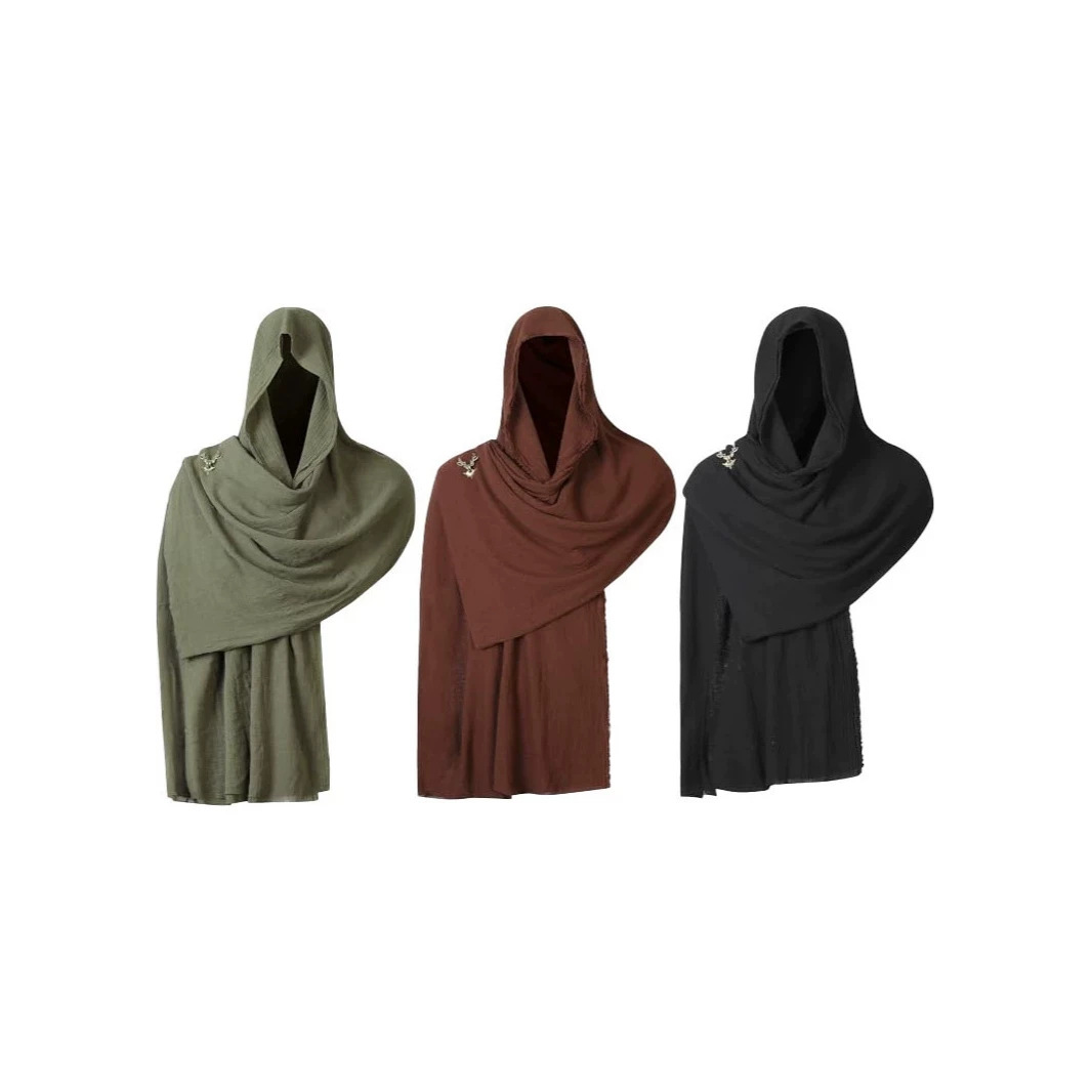 Halloween cosplay medieval scarf costume Renaissance Amazonian shawl hooded cape pirate costume