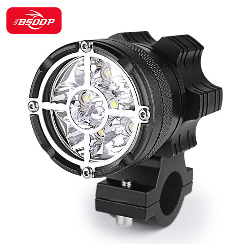 BSDDP wholesale motorcycle headlamp 9-bead barrel waterproof modified external 6-bead strong spotlight LED long-beam headlight