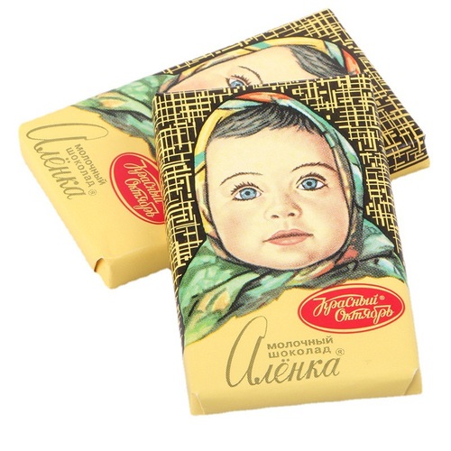Russian food mini big head doll chocolate Ailianqiao chocolate snacks 630g one piece drop shipping