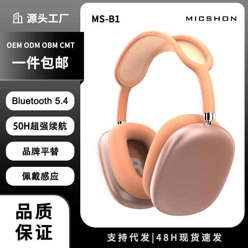 Huaqiangbei 2025 New Bluetooth Wireless Headset Headset with High Battery and Long Battery Life Sports Headset