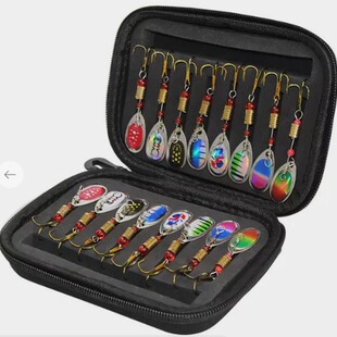 Wholesale 16 Pieces Rotating Composite Sequin Set Small Bag External Eva Bag Luya Composite Sequin Bait Cross Border Set