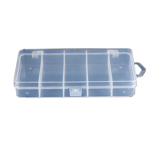 5-Piece Lure Box PP Five-Grid Hook Packaging Box Accessory Storage Box Mini Plastic Box Set Storage Box