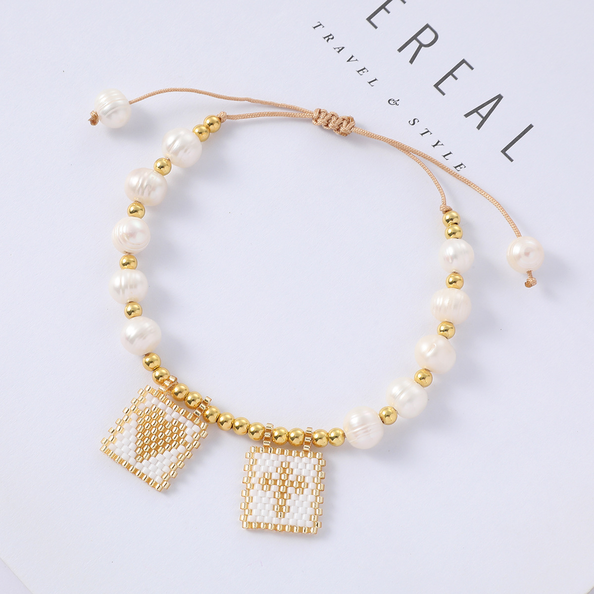 Heart Shape Pattern Original Design Heart Shape Freshwater Pearl Bracelets