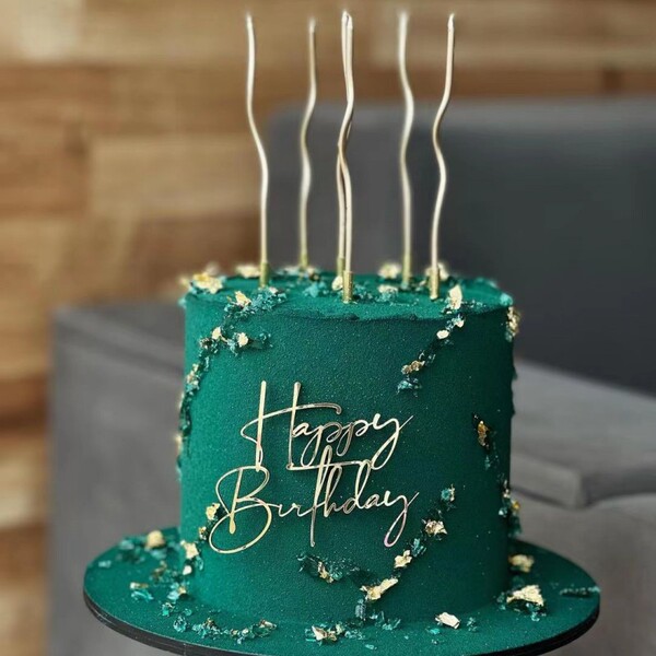 Cross -border INS Wind Birthday Happy Cake side Ak clan decoration…