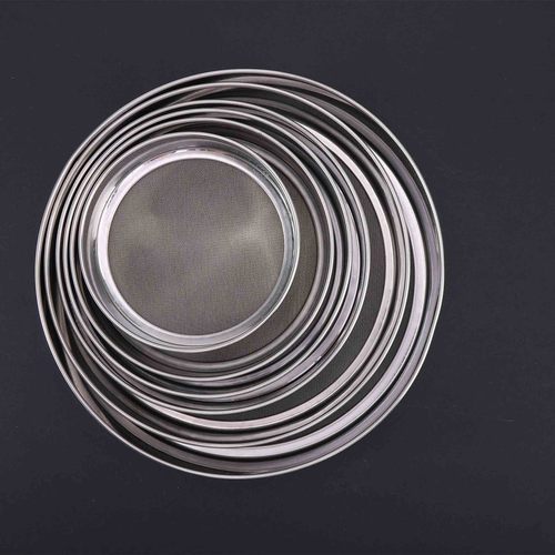 6PC Stainless Steel Flour Sieve Baking Gadget Round Flour Sieve Stainless Steel Sifter Powder Sieve Fine Mesh Sieve