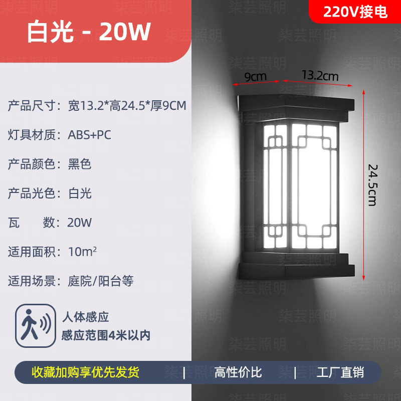 ABS 재질 전기 버전 - 인체 레이더 센서 [백색광]