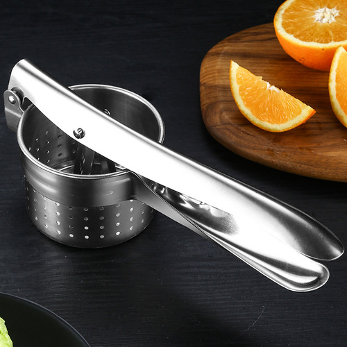 Stainless steel kitchen vegetable stuffing dehydrator potato press manual juicer water squeezer mud press garlic press