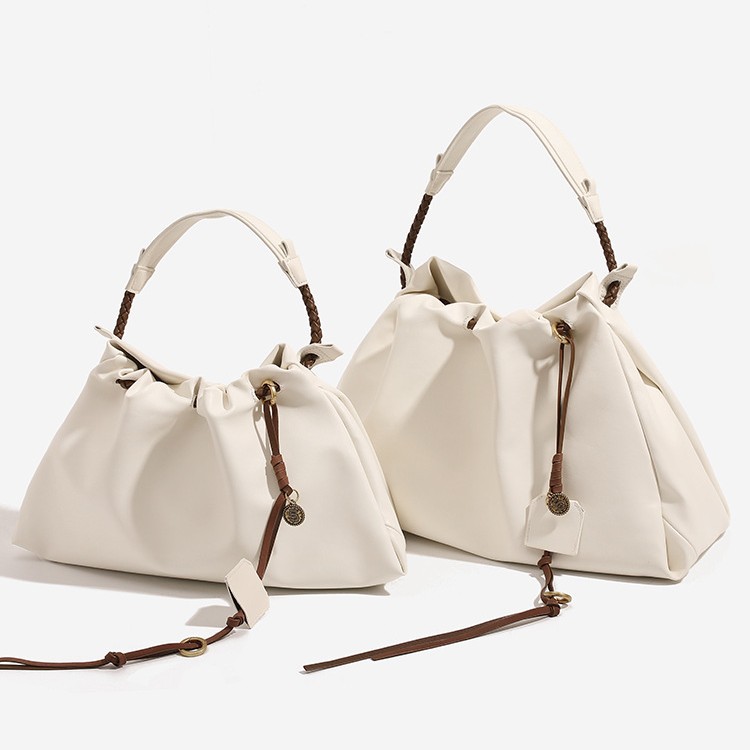 Stylish Women's Drawstring Tote Bag Large Capacity Shoulder Bag_voghion.com