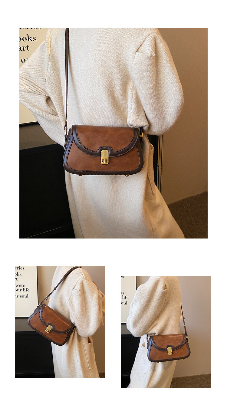 Women's Crossbody Bag Contrast Colour Small Square Shoulder Bag_voghion.com