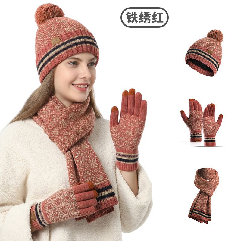 Set, hat, scarf, gloves, socks, 4 piece set, with your logo imprint