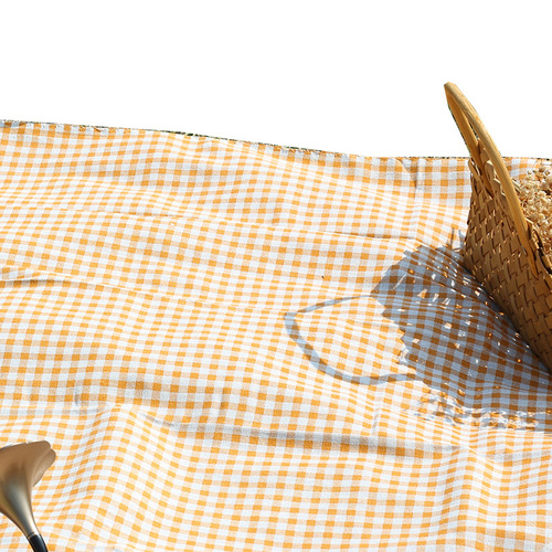 Bohemian ethnic style picnic mat camping spring outing beach dustproof mat coffee plaid outdoor lawn mat