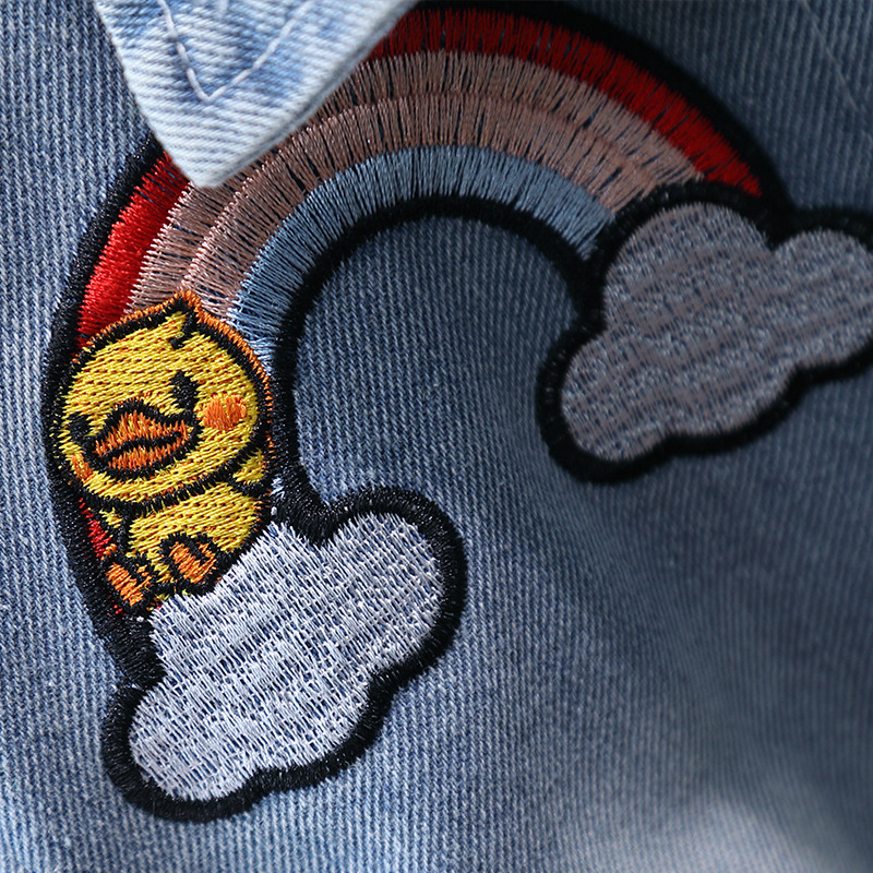 7788 ropa para niños traje de primavera para niños estilo coreano estilo occidental ropa de mezclilla para niños primavera y otoño moda de dos piezas de celebridades de Internet