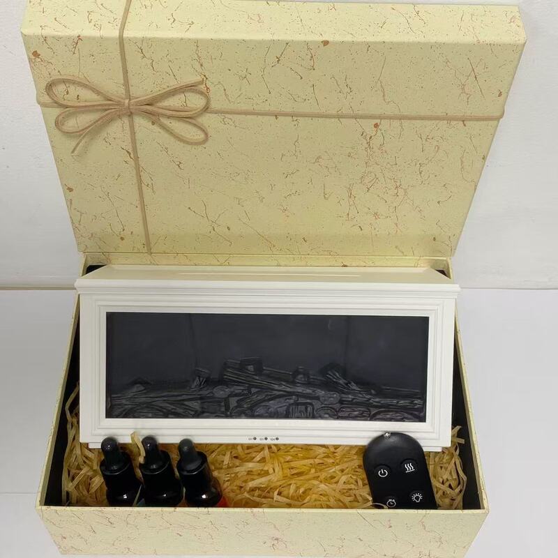 3D火焰木炭复古仿真香薰机家用可遥控桌面加湿器新款火焰壁炉壁炉|undefined