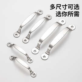 不锈钢门拉手柜门窗把手抽屉明装木门老圆头拉手家具实芯拉手简易