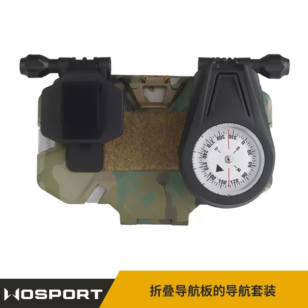WOSPORT Camouflage Folding Navigation Board Navigation Set, compatible with mobile phones, adjustable angle, M system
