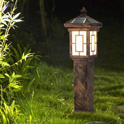 Solar lawn light 花园草坪灯庭院灯led草坪灯新中式太阳能草坪灯|ms