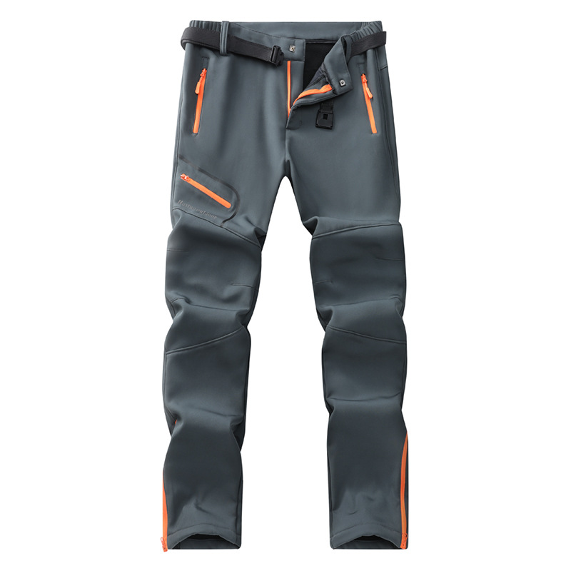 Pantalones de esquí impermeables al aire libre de lana europea transfronterizos con pantalones de esquí impermeables para hombres y pantalones de secado rápido para parejas impermeables para mujeres