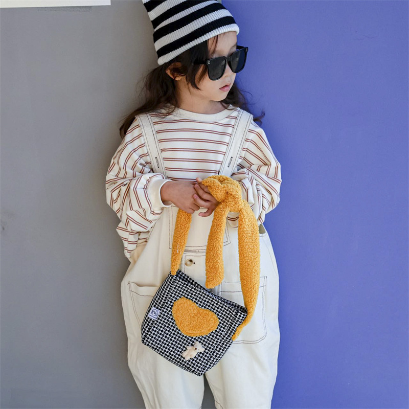 Cute oso estudiante mochila retrógrada mochila infantil amor de moda mil pájaros bolsas de hombro para hombres y mujeres