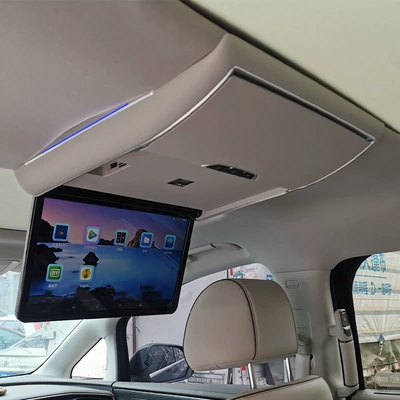 2022-2025 Denza D9 Model-Specific 15.6inch Ceiling-Mounted Tv with Voice-Controlled Touch Screen, 4g Internet Connection, and Seamless Installation (Car TV) - 332gsophisticated-grey-wifi-smart-tv-motorized-voice-control
