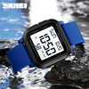 Square waterproof sports electronic watch, suitable for teen