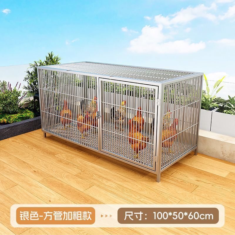 鶏小屋肥厚家庭用屋外大型防ねずみ折りたたみ鶏小屋家禽暗号化された防ねずみ特大飼育ケージ|undefined