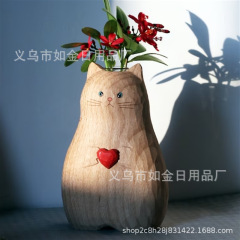 越境新品handmade cat vase手作り愛猫花瓶創意クリスマス愛猫者プレゼント