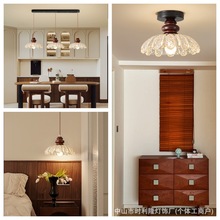 新款复古单头过道吸顶个性创意餐厅吊灯吧台氛围装饰灯玄关小吊灯