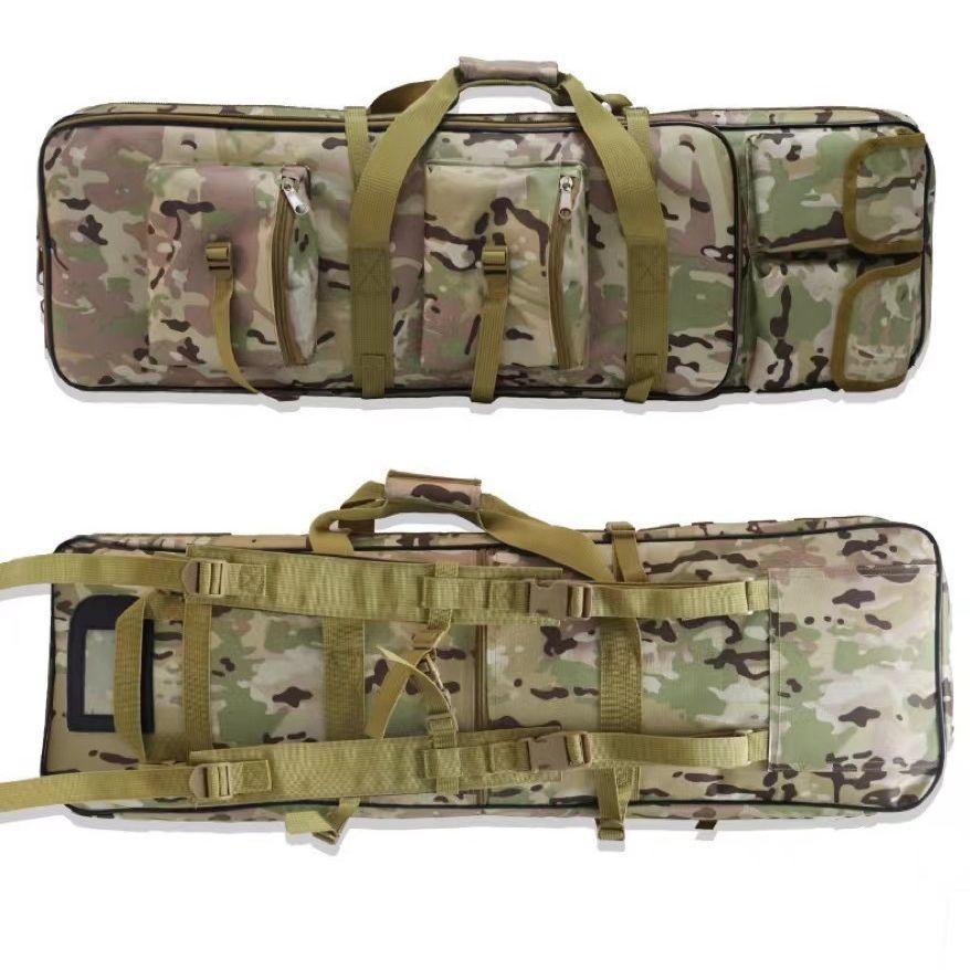 Cross-Border Amazon Multi-Functional Bag, Fishing Bag, Waterproof Mountaineering Travel Fishing Gear Bag, Fishing Rod Bag, Multi-Functional Double-Shoulder Gun Bag