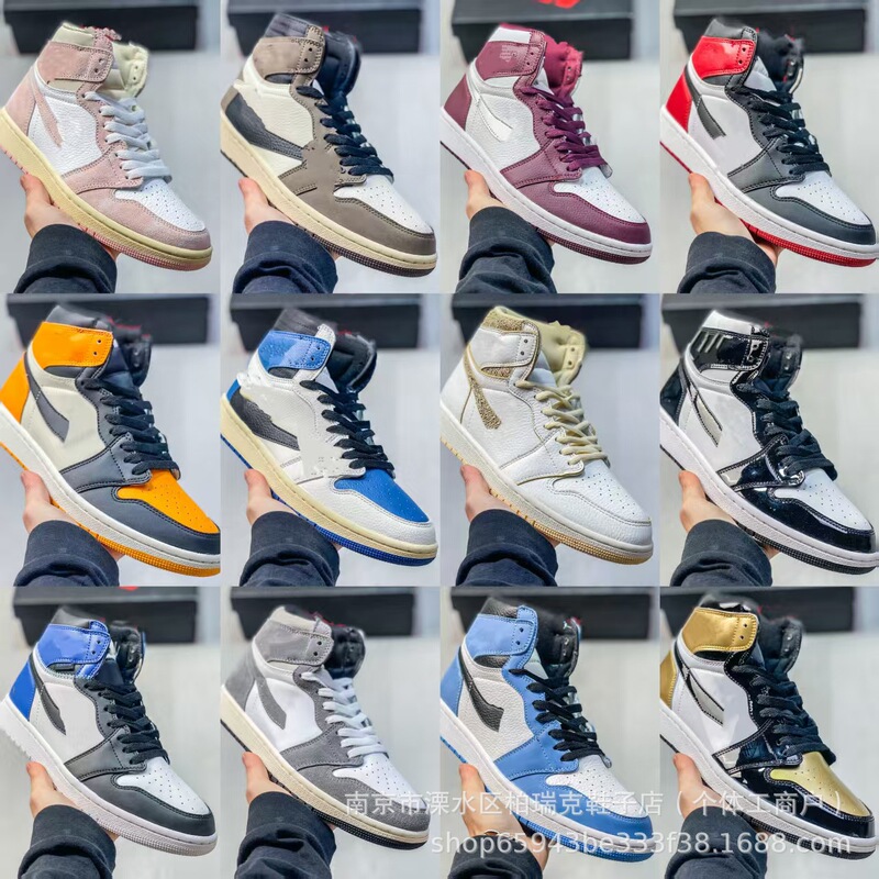 High-Quality Original Putian Shoes, High-Top Air Retro Aj1 Replica Basketball Shoes, Wear-Resistant and Shock-Absorbing Sneakers