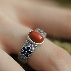 宮廷風戒指女輕奢高級感復古新中式手飾開口指環國風飾品跨境專供