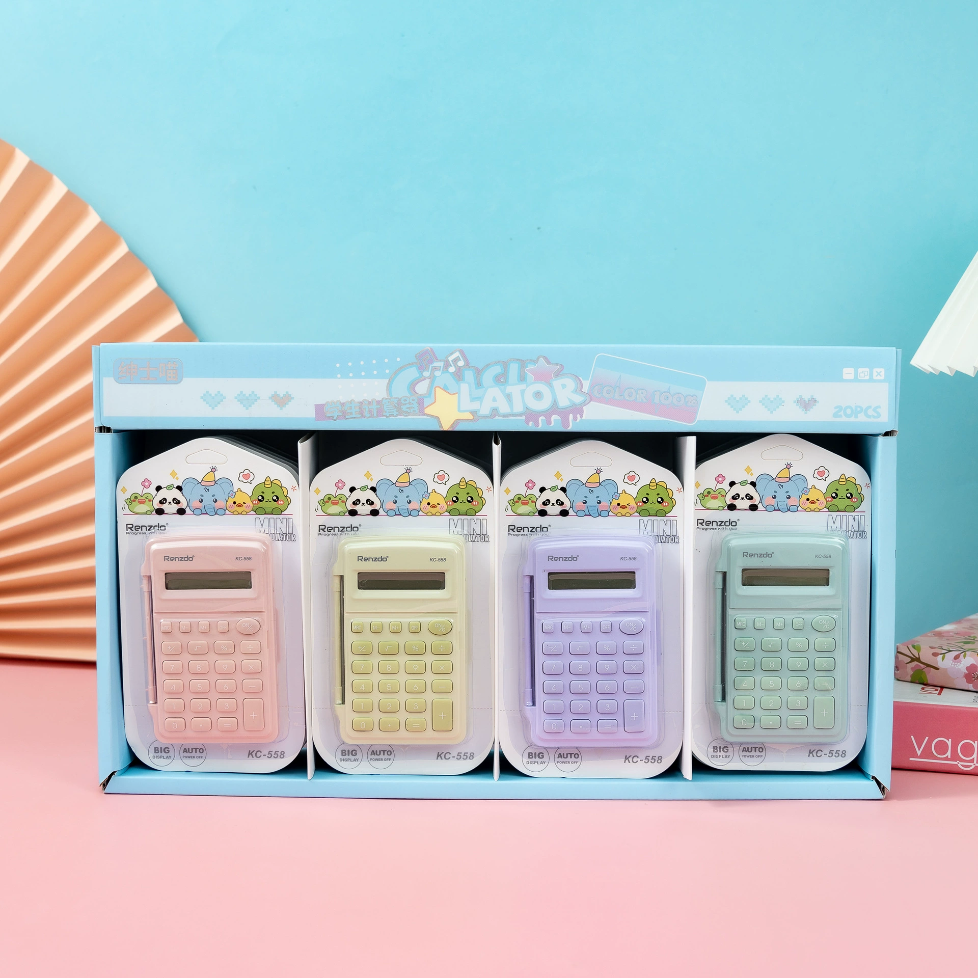 Небольшой научный калькулятор раскладушка карманный мини-портативный компьютер отключен