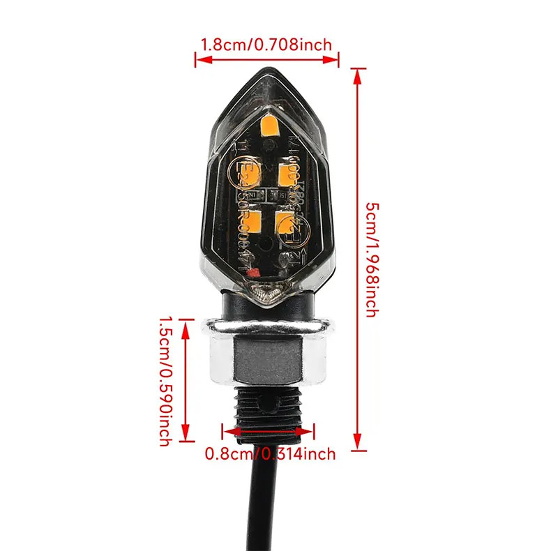 Aliexpress's Popular Led Motorcycle Turn Signal High-Quality Atmosphere Light Decorative Electric Vehicle Lighting Prompt Light