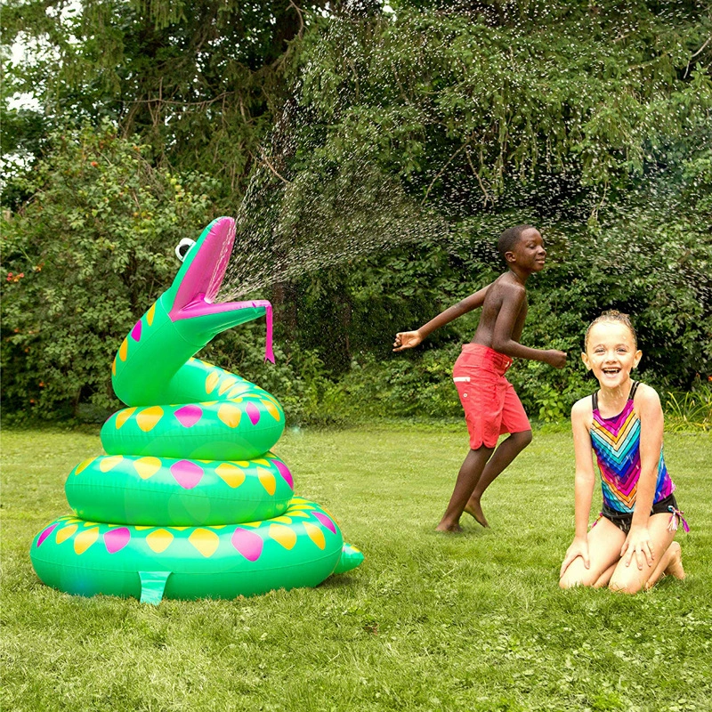 Трансграничный надувной спринклер во дворе змея детский уличный Спринклерный игровой коврик для газона интерактивные игры в воду умные игрушки оптом