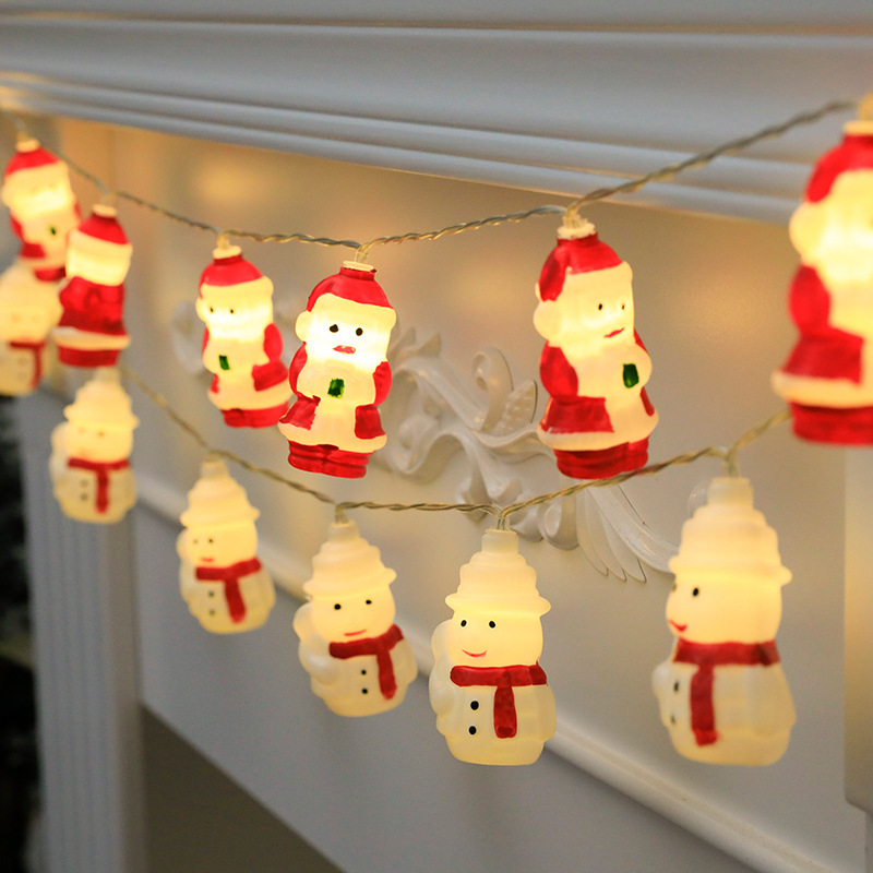 Christmas Fashion Santa Claus Snowman Plastic Party String Lights 1 Piece display picture 3