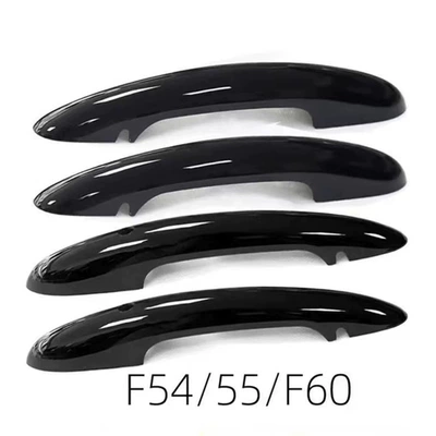 Suitable for BMW mini Jcw Coopers F56 F57 handle car door handle with fuel tank cap modified decoration (Other Automotive Exterior Supplies) - 4-piece-handle-set-glossy-black