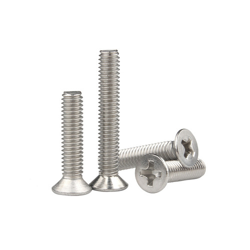 304 stainless steel GB819M3-M6 countersunk head cross machine screws countersunk machine screws wholesale flat head cross machine screws