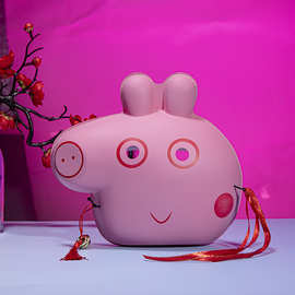 new可爱儿童六一节粉色小猪面具啥是佩齐生肖儿童动物面具