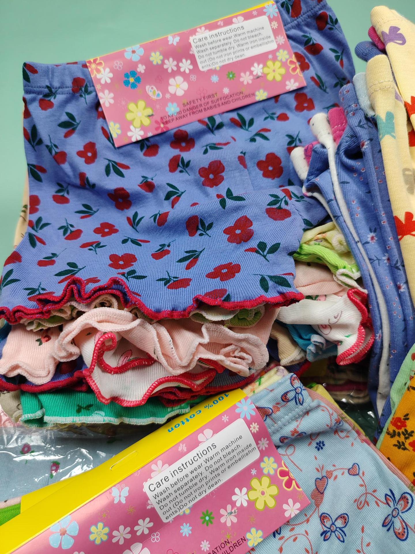 (Cross-border trading), children's safe pants for men and women, trousers, nurse uniform, floral print 4