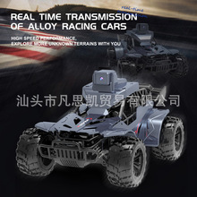 跨境2.4G合金遥控高速车摄像车越野大脚竞技赛车图传遥控儿童赛车