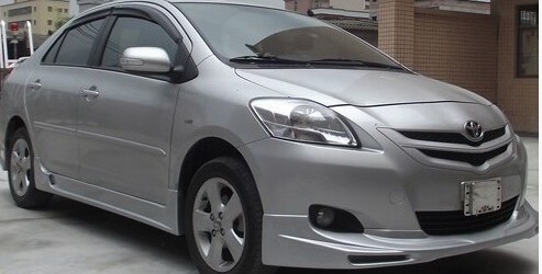 Suitable for 08-13 Toyota Vios Body Kit with Front Lip, Rear Lip, Side Skirts, and Modified Parts