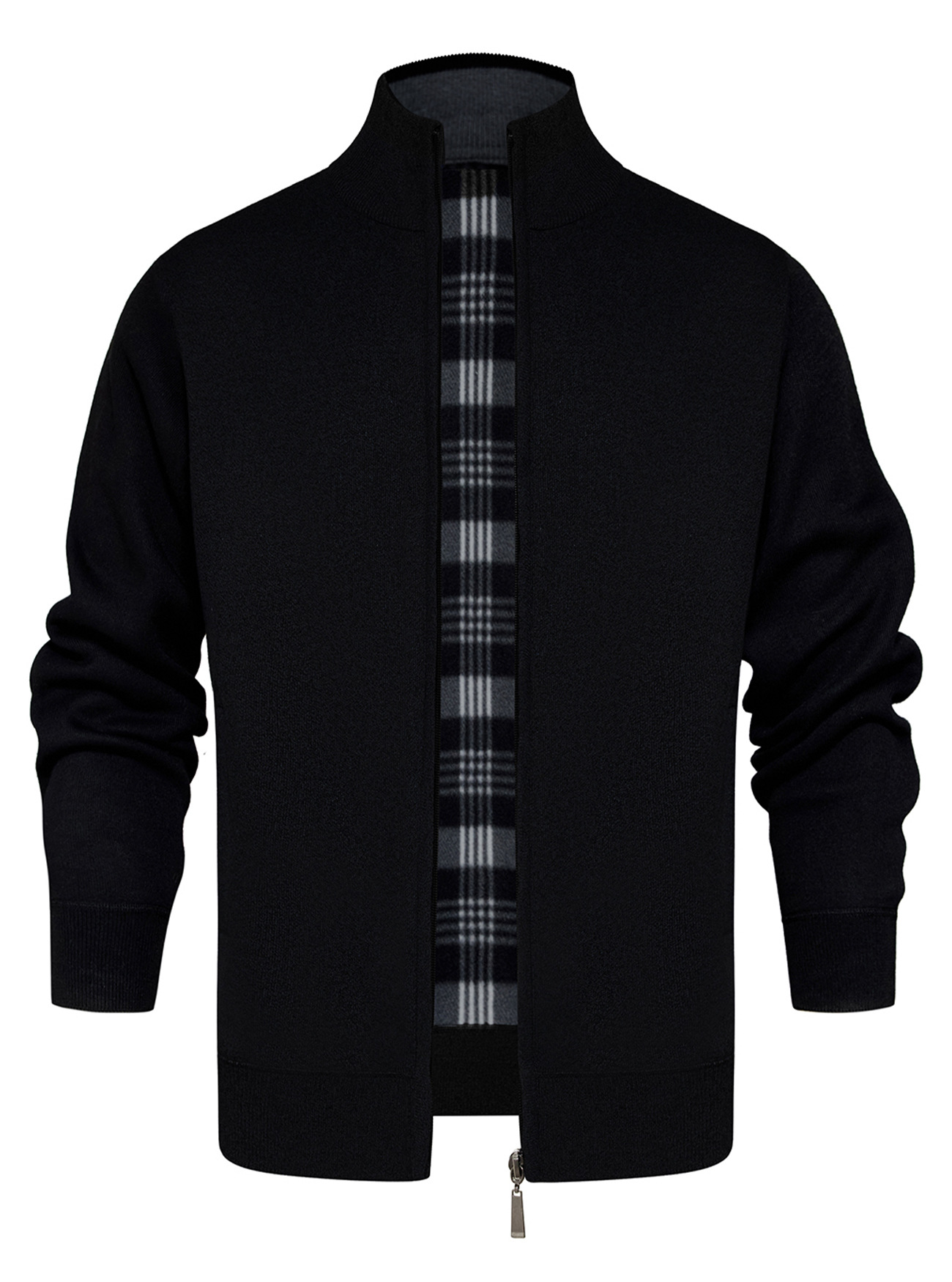 Nuevo transfronterizo de Europa y América Amazon moda de invierno con solapa Cardigan de manga larga jersey de punto engrosado suéter de hombre