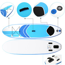 沖浪板站立式槳板充氣SUP滑水板跨境專供戶外運動競速加厚拉絲布