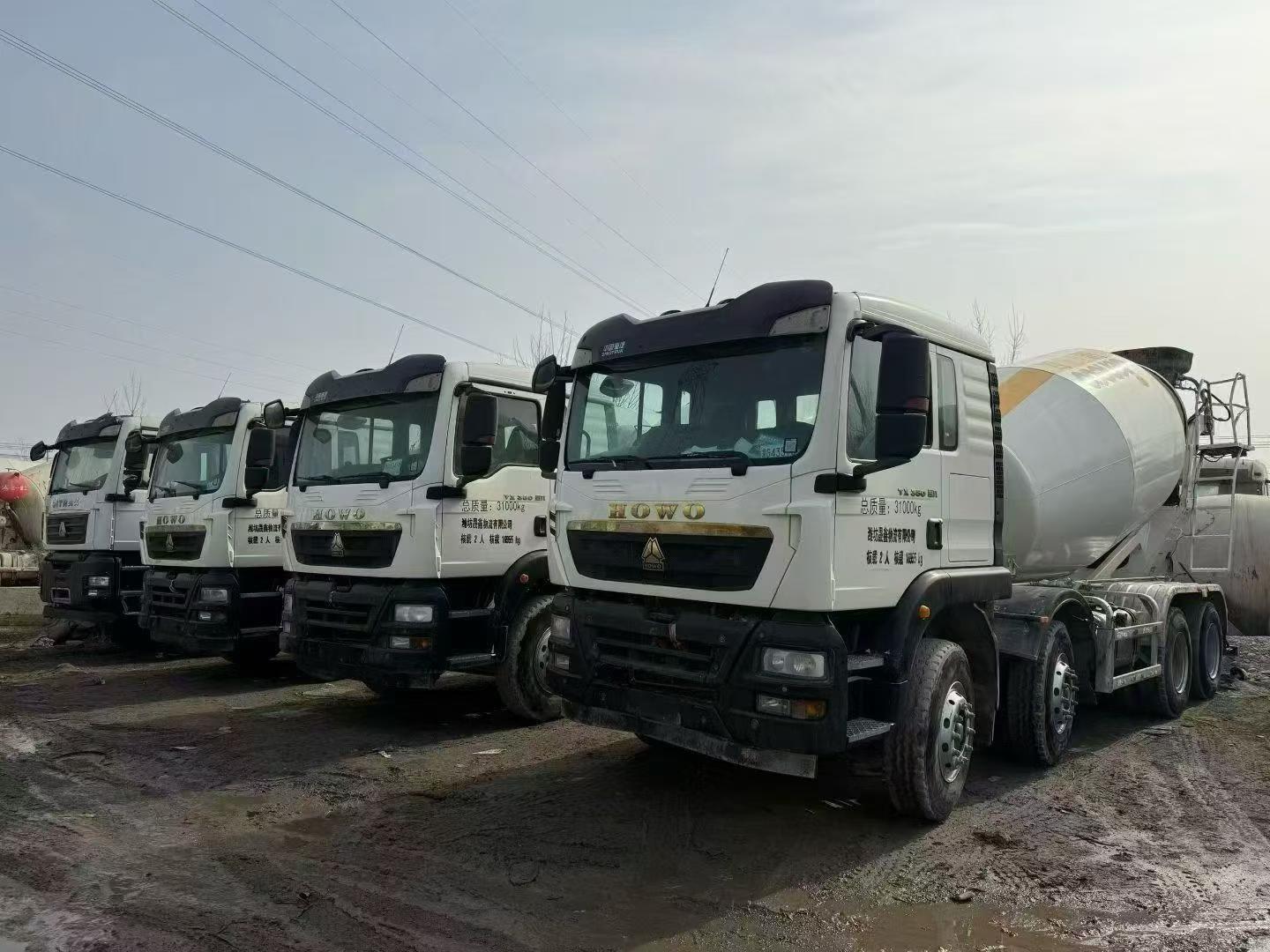 Overseas Type Vi Howo Jianyou Large 12-Cubic Meter Concrete Transport Mixer Truck with Weichai 350 Horsepower Cement Tank