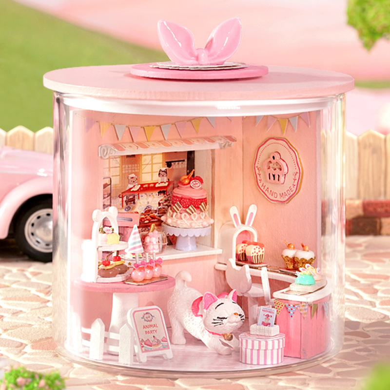 Casa inteligente creativo mini hecho a mano bricolaje montado modelo de juguete decoración chica actividad regalo al por mayor