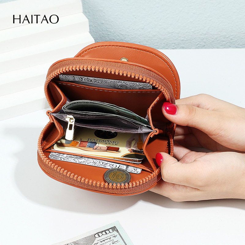 2025 color dopamina nueva billetera de moda monedero de varias tarjetas