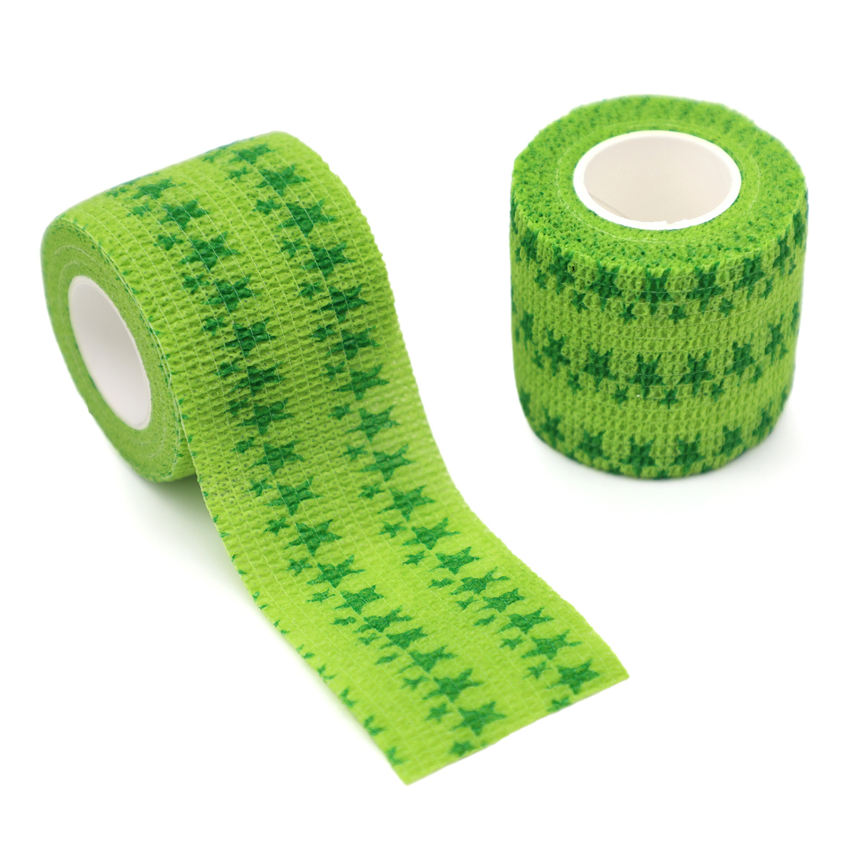 Estrella de cinco puntas verde hierba