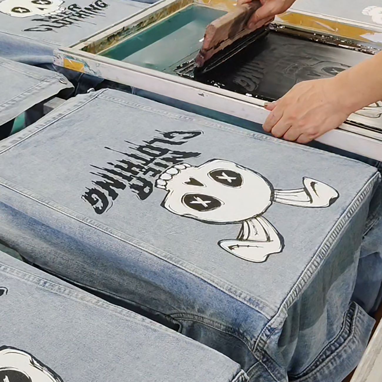 小批量 丝网印花 服装成衣布料裁片 来 图加工印花 Logo 源头工厂