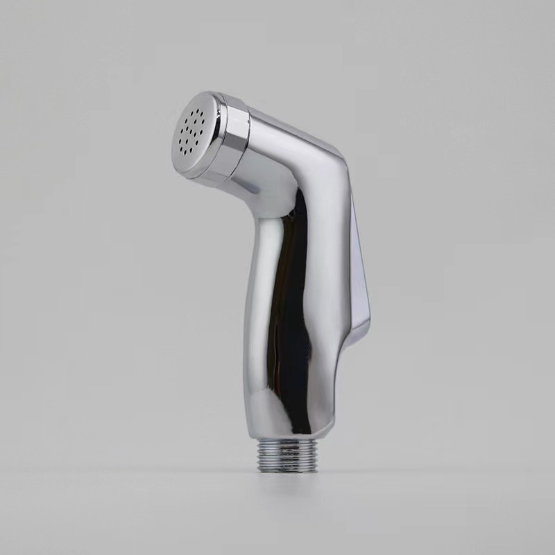 Cross-border best-selling ABS electroplated white PP feminine shower head, export toilet PP spray gun, pet bath full figure