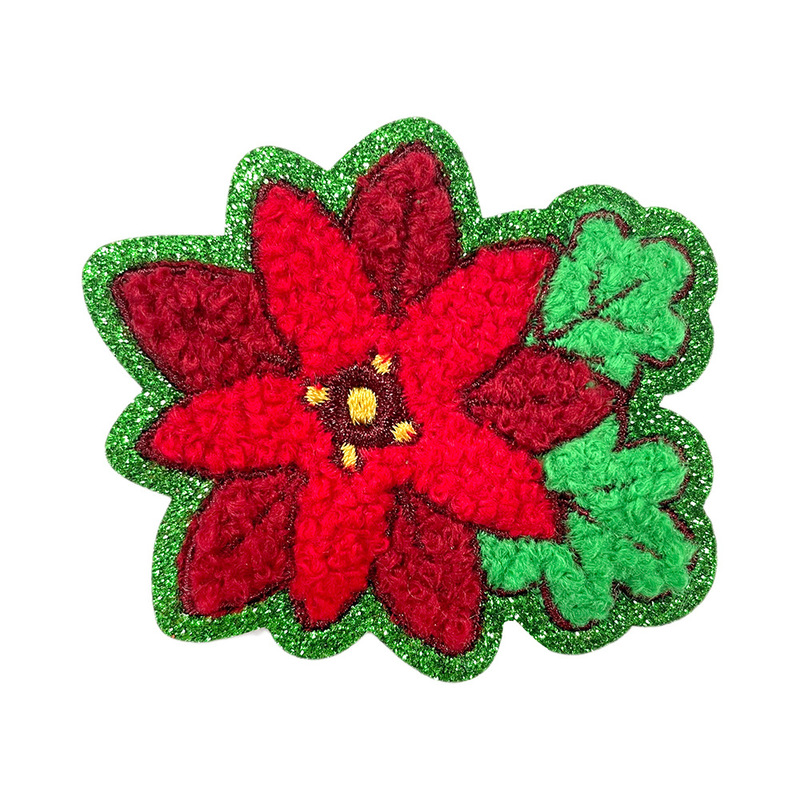 クリスマスタオル刺繍布ステッカーサンタクロース雪だるまジンジャーブレッドマンクリスマスツリーギフト装飾布ステッカー|undefined