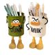 Ins high-value cartoon personalized pen holder student desktop office large capacity cute simple retro storage bucket